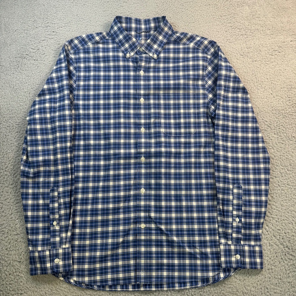 Vineyard Vines OTG Performance brrr Plaid Button Down Shirt Blue Mens M 10964